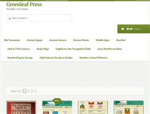 Tablet Screenshot of greenleafpress.com